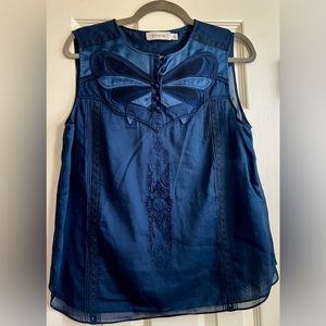 Coach sleeveless top  with appliqué detail